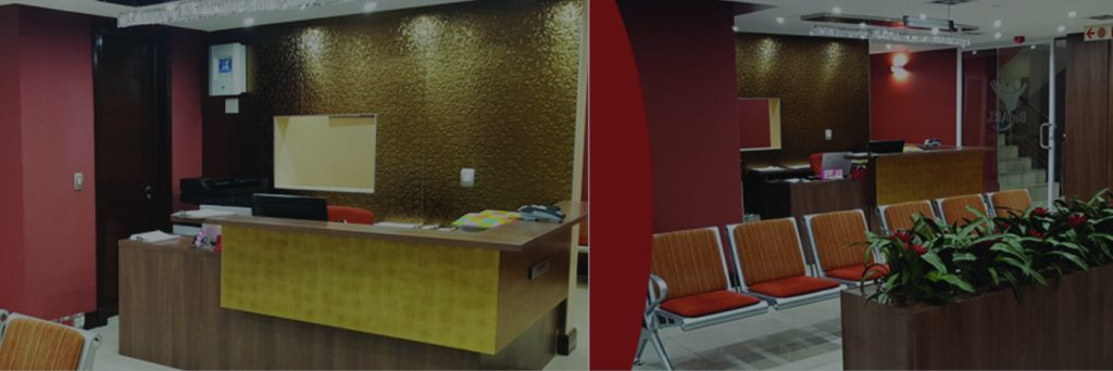 Reception & waiting area in clinic